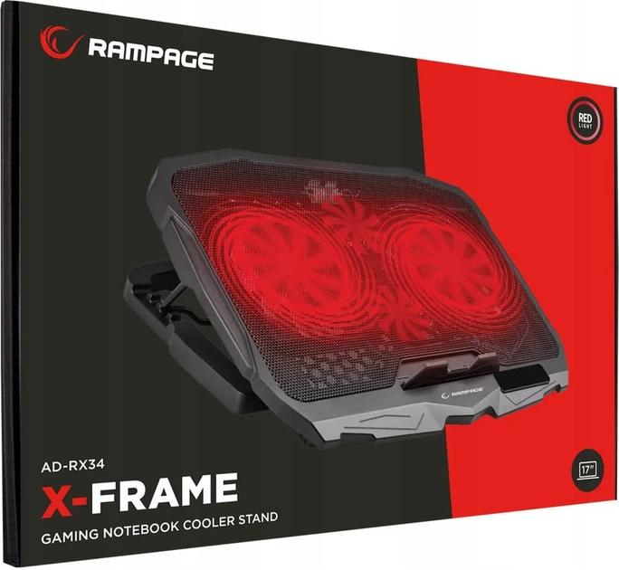 Підставка для ноутбука Rampage AD-RX34 X-FRAME Black - зображення 6