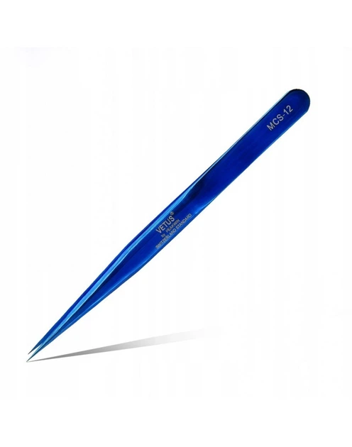 Пинцет Vetus MCS-12, голубой - Фото 1 Пинцет Vetus MCS-12, голубой - изображение 1