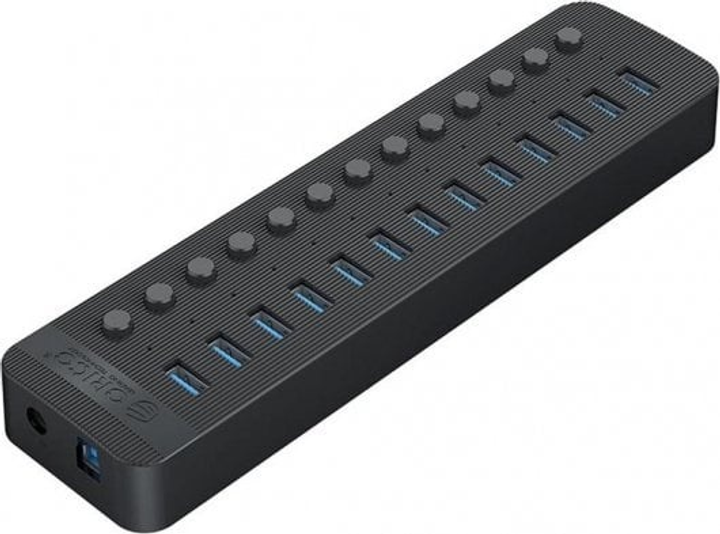 USB хаб Orico 13x USB 3.1 5Gbps BC 1.2 60W Black (CT2U3-13AB-EU-BK-BP) - зображення 1