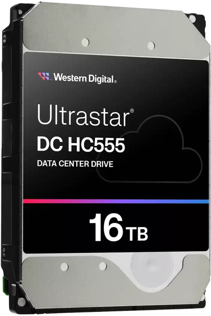 Dysk twardy Western Digital Ultrastar HC555 16TB 7200rpm 512MB 3.5" SATA (WUH722016CLE6L4) - obraz 3
