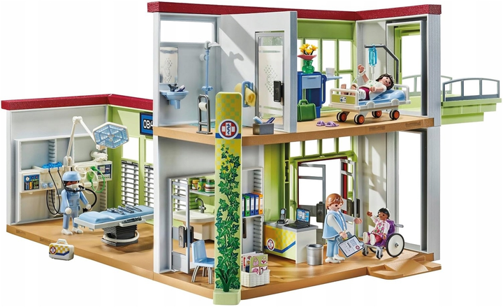 Zestaw zabawek dla dzieci Playmobil Action Heroes Nowoczesny szpital 71615 (4008789716156) (955555910973955) - Outlet - obraz 2