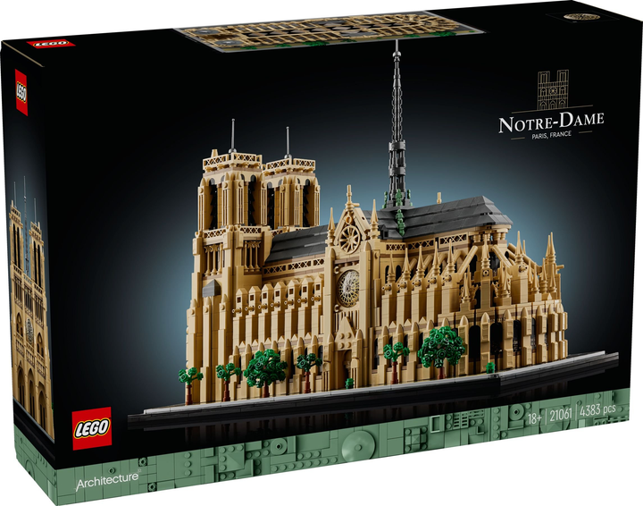 Набір Lego Architecture Нотр-Дам у Парижі 4383 деталі (21061) (955555911343414) - Уцінка - зображення 1
