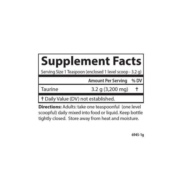 Амінокислоти Carlson Таурін у порошку Taurine Amino Acid Powder 100 гр - зображення 7