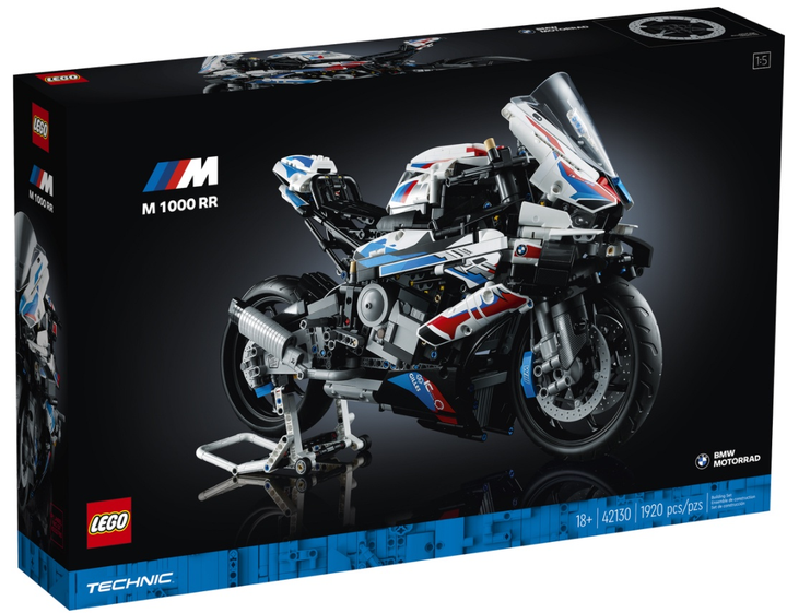 Zestaw klockow LEGO Technic BMW M 1000 RR 1920 elementow (42130) (955555911091583) - Outlet - obraz 1