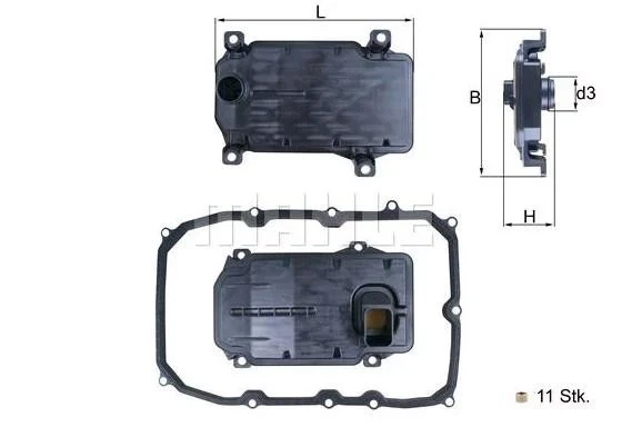 Фильтр АКПП Knecht/MAHLE (HX187KIT) - изображение 2