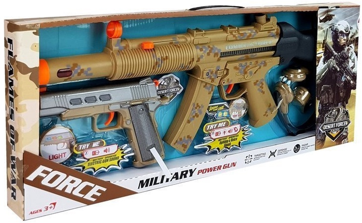 Військовий набір LEAN Toys Два пістолети з аксесуарами 7874 (5903802454659) - зображення 1