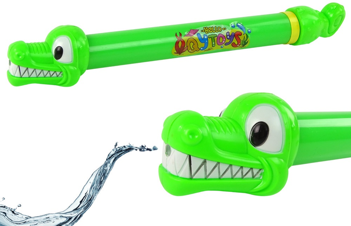 Pistolet na wodę LEAN Toys Krokodyl 45 cm Zielony 13357 (5905323215597) - obraz 2