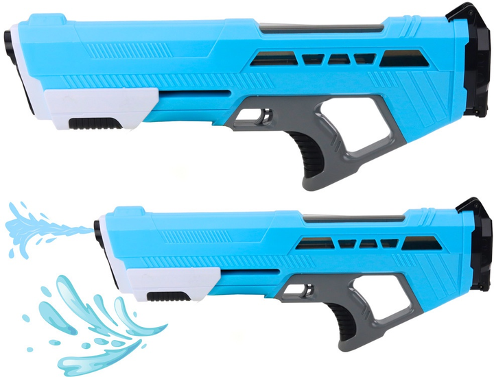 Pistolet na wodę LEAN Toys duży z pompką Niebieski 22951 (5905991053002) - obraz 2