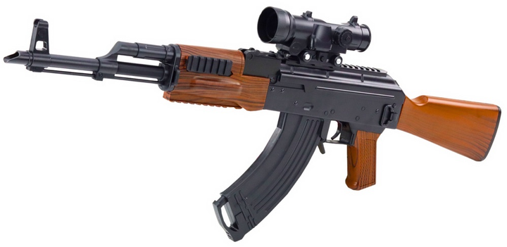 Автомат LEAN Toys AK на гідрогелеві кульки з окулярами 96 см 24266 (5905991054122) - зображення 3