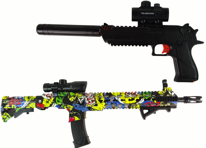 Karabin-pistolet LEAN Toys na kulki wodne z akcesoriami Kolorowy 16015 (5905679075616) - obraz 2