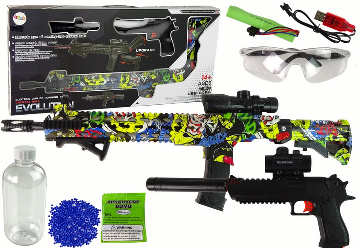 Karabin-pistolet LEAN Toys na kulki wodne z akcesoriami Kolorowy 16015 (5905679075616) - obraz 3