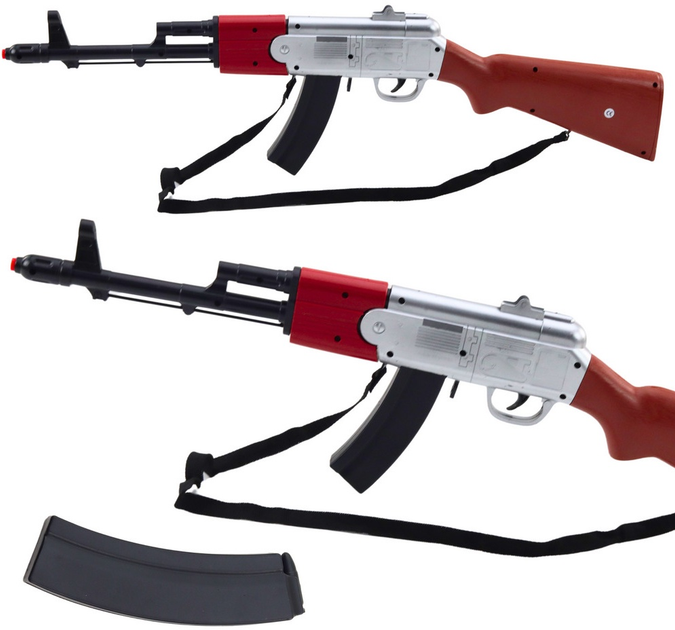 Karabin LEAN Toys na ramię z dźwiękiem 65 cm 24820 (5905991058700) - obraz 2