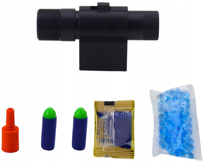 Pistolet LEAN Toys na kulki wodne i strzałki piankowe z laserem Nadruk Orzeł 24263 (5905991054092) - obraz 4
