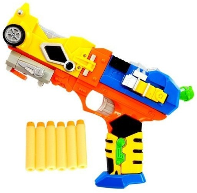Пістолет LEAN Toys на поролонові стріли 2 в 1 з маскою 5090 (5907625589390) - зображення 5