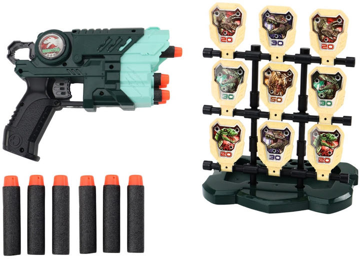 Zestaw do strzelania LEAN Toys z motywem dinozaurów Zielony 18938 (5905991019930) - obraz 3