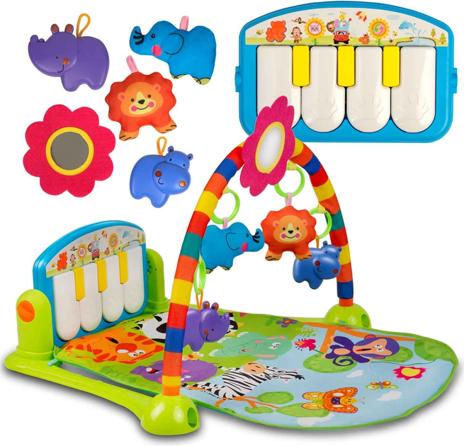 Mata interaktywna edukacyjna Ricokids z pianinkiem 7316 (5908220476313) - obraz 1