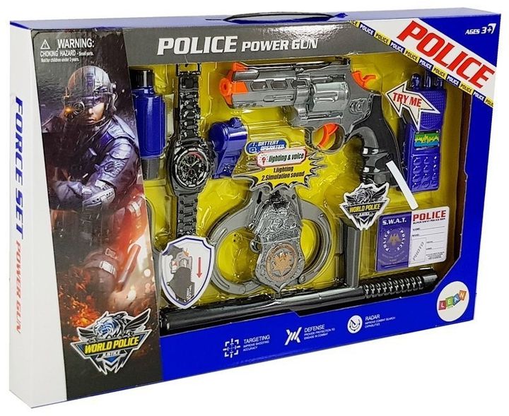 Zestaw policyjny LEAN Toys Police Power Gun 7864 (5903802454550) - obraz 1