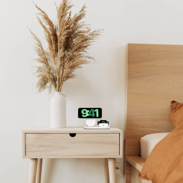 Ładowarka bezprzewodowa Belkin BoostCharge Magnetic 3w1 Qi2 15W White (WIZ029VFWH) - obraz 12