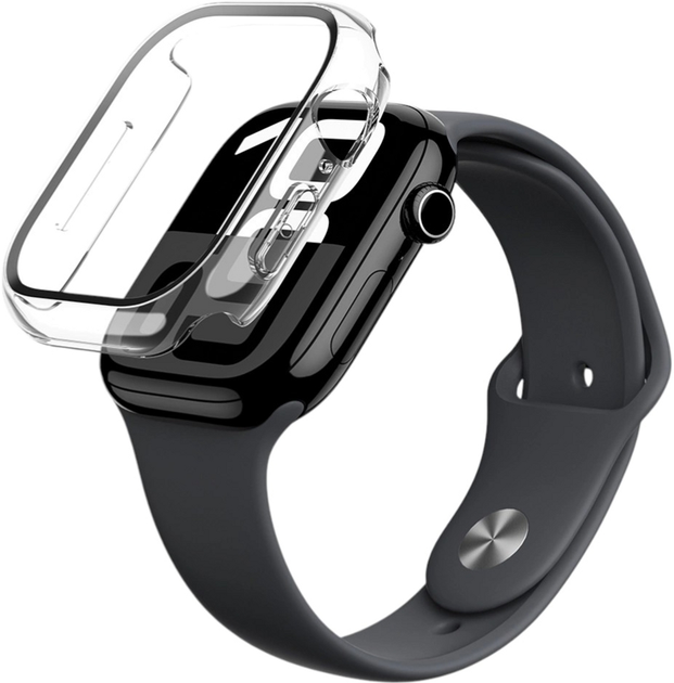 Чохол AMAZINGthing Radix Glass для Apple Watch 46mm із загартованим склом Transparent (4896238001386) - зображення 1