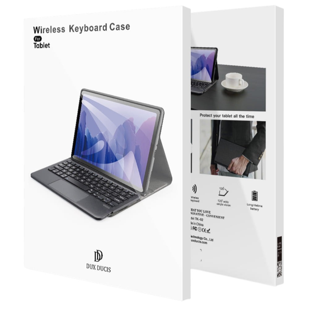 Обкладинка DUX Ducis (Seria TK) для Samsung Tab S9 Ultra з клавіатурою Bluetooth Black (6971824159516) - зображення 4