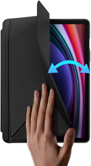 Обкладинка DUX Ducis Magi з тримачем для стилуса для Samsung Galaxy Tab S10 FE/S9/S9 FE Black (6934913004791) - зображення 7