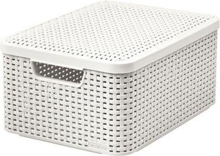 Кошик Curver Style S з кришкою 6 л Кремовий (3253923617023) - зображення 1