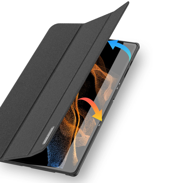 Обкладинка DUX Ducis Domo для Samsung Galaxy Tab S8/S9 Ultra з функцією Smart Sleep та підставки Black (6934913000793) - зображення 6
