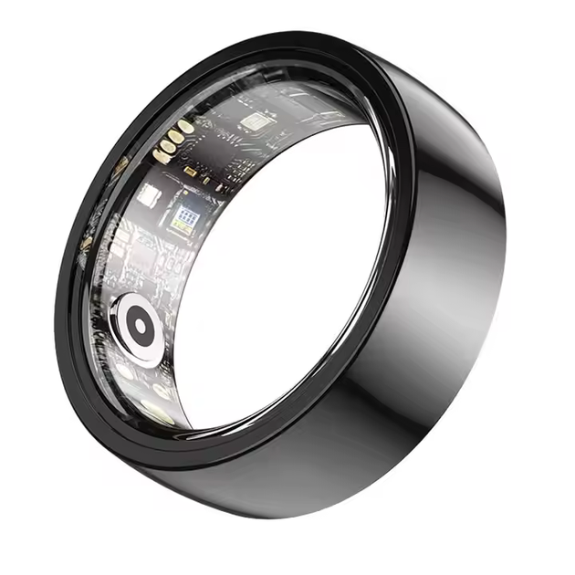 Смарт-кільце Smart Ring із Bluetooth підключенням до телефону - чорне розмір 9 - зображення 3