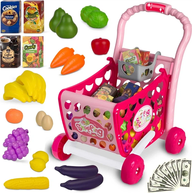 Візок для покупок Ricokids 773400 Рожевий (5903890613198) - зображення 2