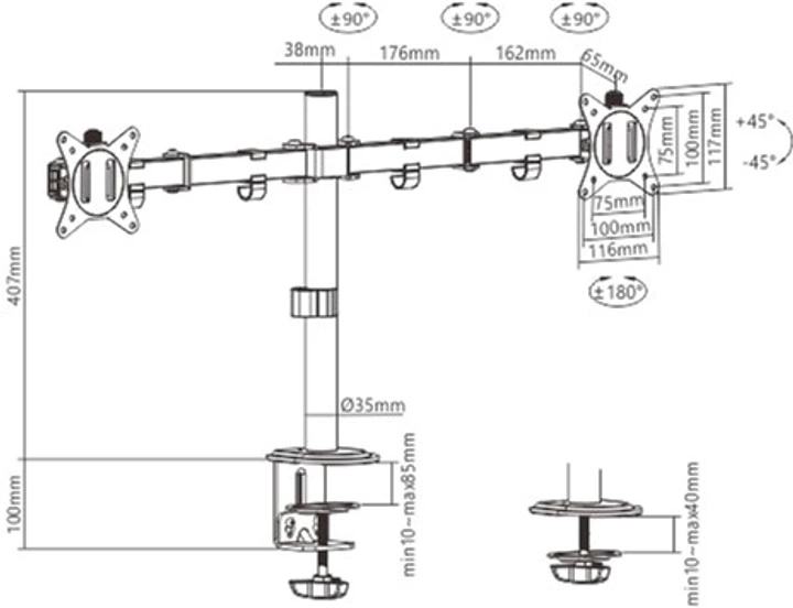 Настольный Gembird MA-D2-01 - изображение 2