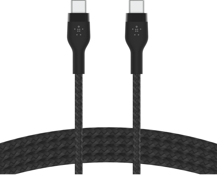 Zestaw kabli Belkin BoostCharge Pro Flex USB Type-C – USB Type-C 60W 1 m Black/White (CAB011BT1MBW2PK) - obraz 1
