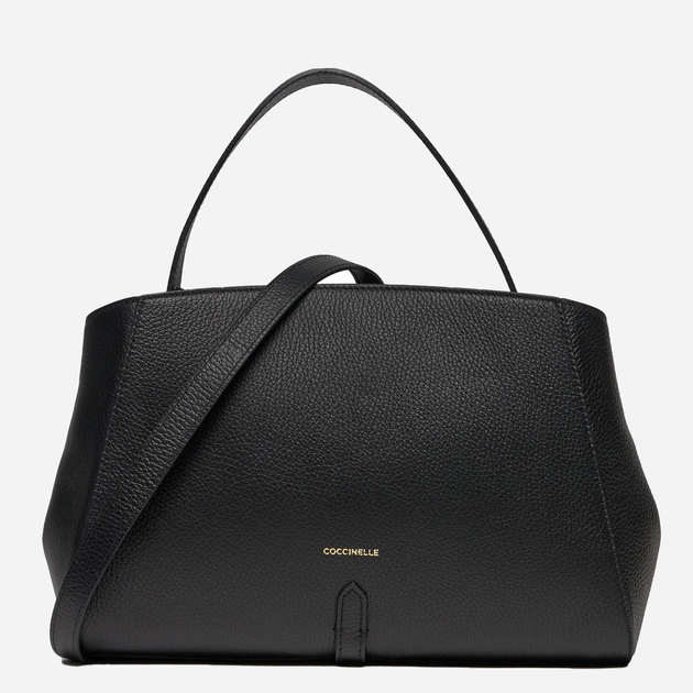 Torebka crossbody damska skórzana Coccinelle E1QLF180101-001 Czarna (8059978606846) - obraz 3