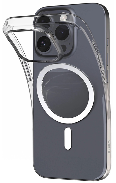 Etui Puro 03 Mag MagSafe do Apple iPhone 16 Pro Max Transparent (8018417485008) - obraz 1