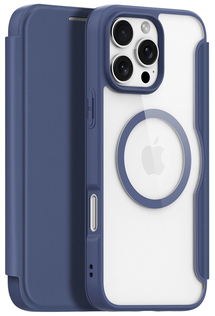 Etui z klapką DUX Ducis Skin X Pro na Apple iPhone 16 Pro z MagSafe Blue (6934913004494) - obraz 1