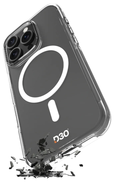 Панель Puro Impact Clear D3O MagSafe для Apple iPhone 16 Pro Transparent (8018417485077) - зображення 2