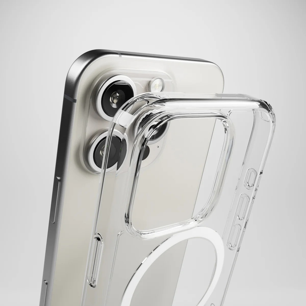 Etui Puro Impact Clear D3O MagSafe do Apple iPhone 16 Pro Max Transparent (8018417485084) - obraz 3