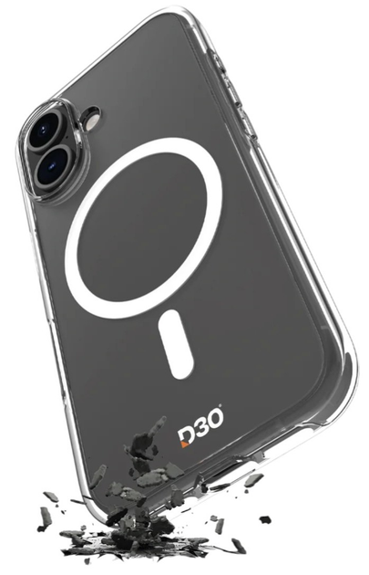 Etui Puro Impact Clear D3O MagSafe do Apple iPhone 16 Transparent (8018417485053) - obraz 2