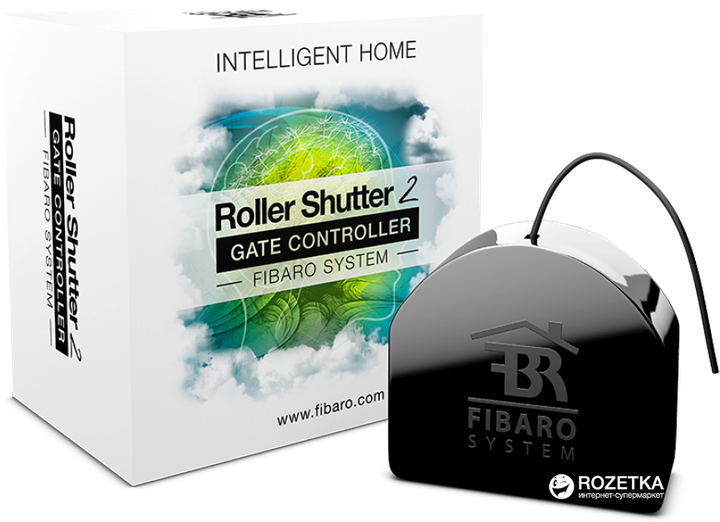 Розумне реле FIBARO Roller Shutter 2 Z-Wave Чорний (FGR-222) - Фото 2 Розумне реле FIBARO Roller Shutter 2 Z-Wave Чорний (FGR-222) - зображення 2