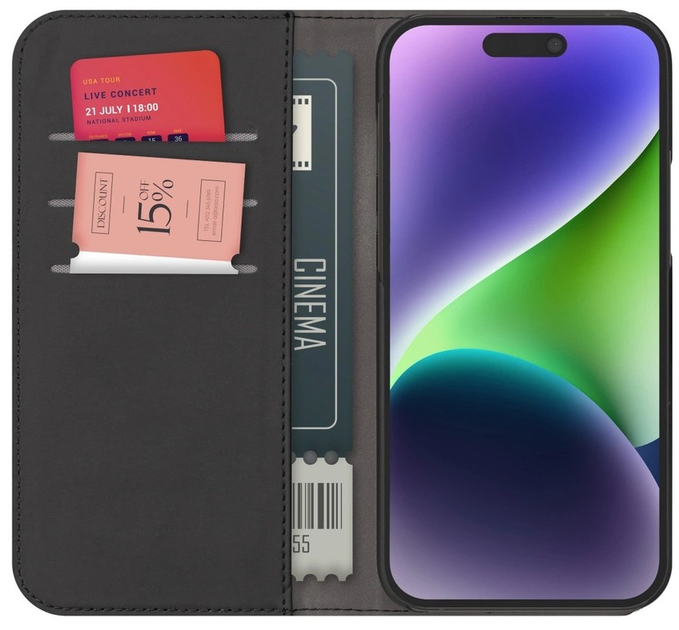 Чохол-книжка Puro Wallet Detachable MagSafe 2в1 з гаманцем для Apple iPhone 15 Pro Max Black (8018417455612) - зображення 3