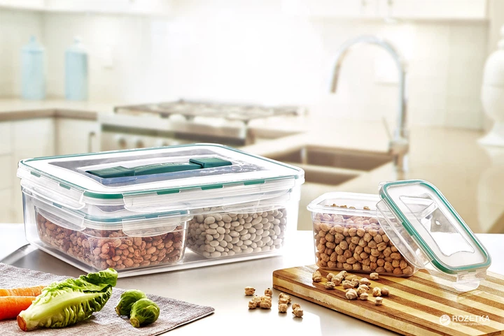 Набір контейнерів Irak Plastik Fresh Box Kombi Set з 6 шт. прозорий (5367kmd) - зображення 3