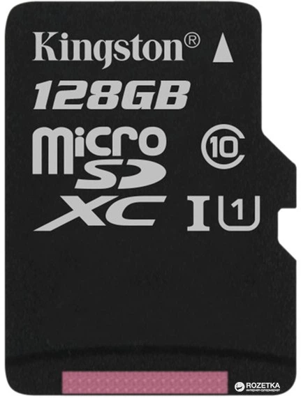 Карта памяти Kingston microSDXC 128GB Canvas Select Class 10 UHS-I U1 (SDCS/128GBSP) - изображение 3
