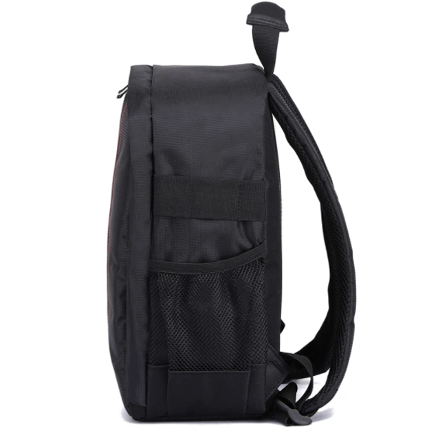 Стильный рюкзак для фототехники Photo Bag фоторюкзак с креплением для штатива чёрный c оранжевым + дождевик + кодовый замочек-карабин (mrk0013) - изображение 4