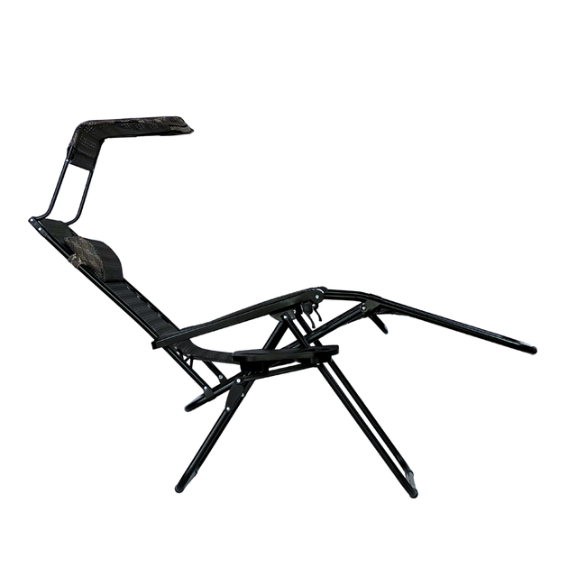 Кресло-шезлонг складное с козырьком LEOBRO Zero Gravity Plaid (LB-ZGC-H1-PLD) - зображення 4
