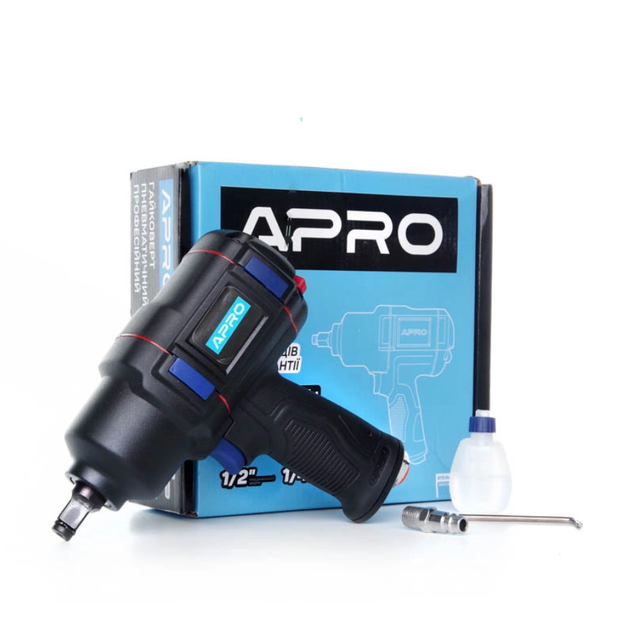 Гайковерт пневматический Apro 1/2" x 870 Нм PRO (850124) - Фото 2 Гайковерт пневматический Apro 1/2" x 870 Нм PRO (850124) - изображение 2