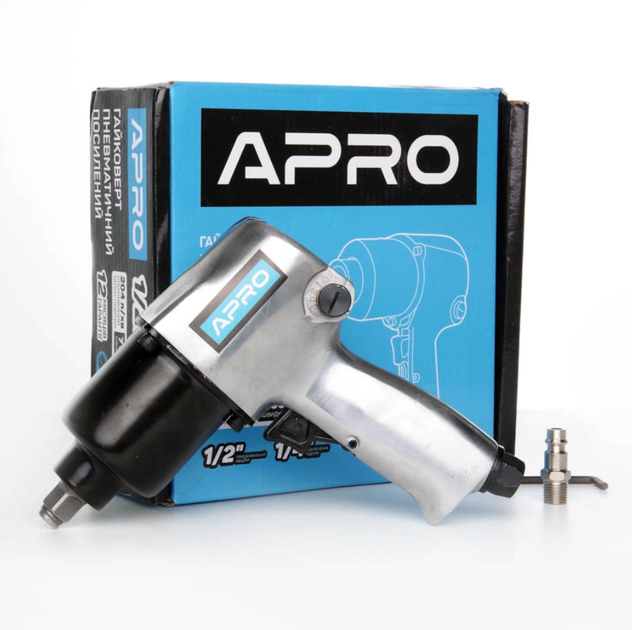Гайковерт пневматический Apro 1/2" x 610 Нм (850121) - изображение 2