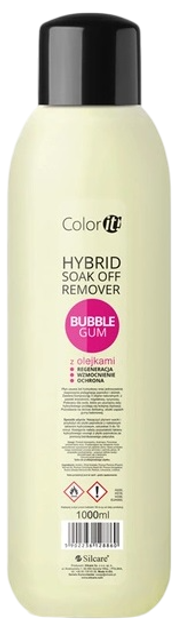 Zmywacz do paznokci Silcare Color It Bubble Gum z olejkami do usuwania żelowych lakierów hybrydowych 1000 ml (5902232128864) - obraz 1