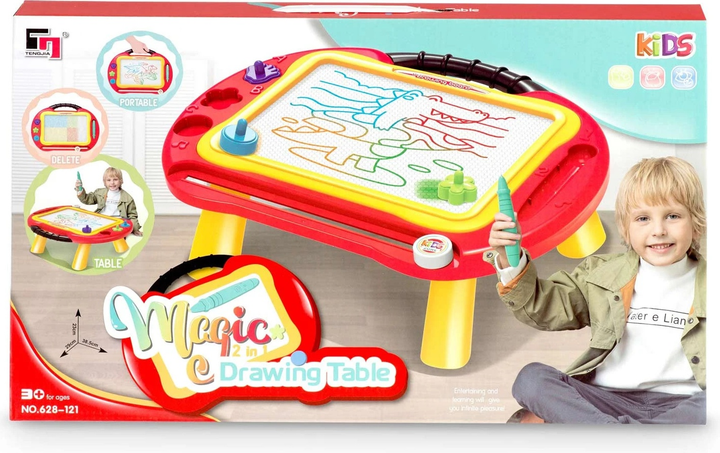 Znikopis do rysowania Ricokids 2 w 1 Czerwony (5903890613044) - obraz 1