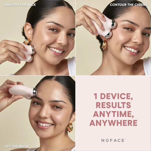 Набір для мікрострумової терапії NuFace Mini+ Starter Kit - Sandy