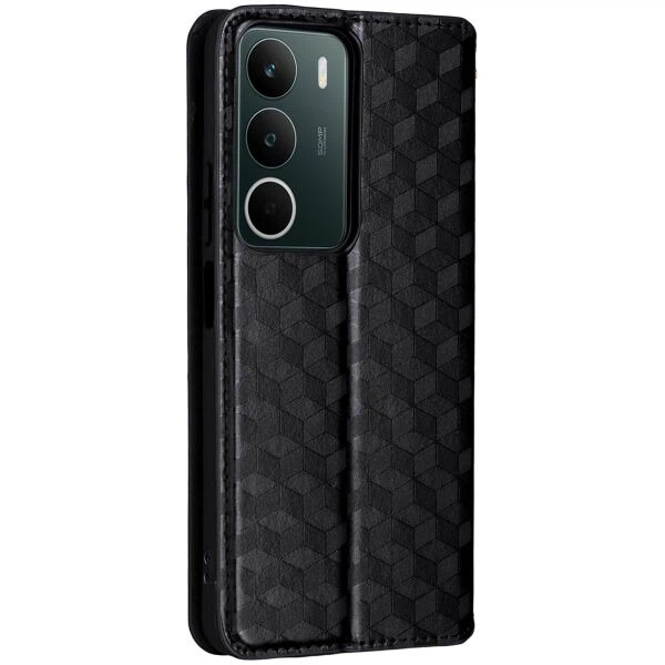 Чохол Deexe Rhombus Book для Realme C71 - Black - зображення 6