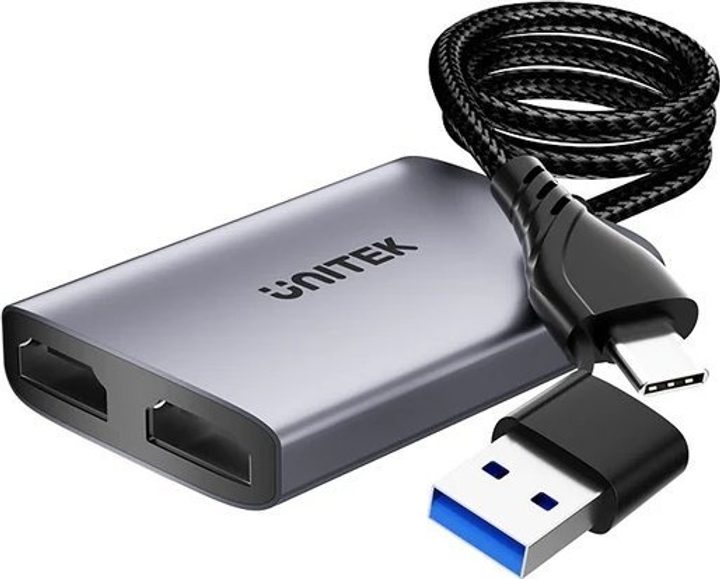 Адаптер Unitek USB C/A Dual HDMI Adapter (V1427A01) - зображення 1